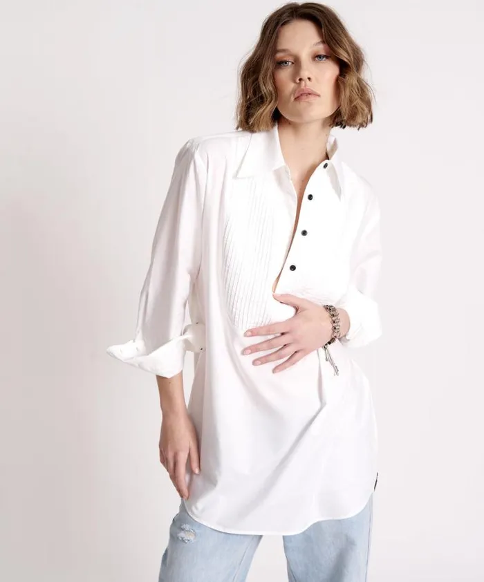 Women TUXEDO SHIRT DRESS One Teaspoon Mini Dresses