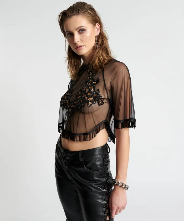 Women VANITY RAZZLE DAZZLE SEQUIN TOP One Teaspoon Tops Women VANITY RAZZLE DAZZLE SEQUIN TOP One Teaspoon Tops