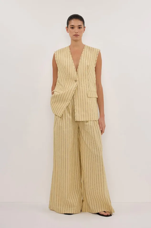 Women Vests DISSH OLLIE DUNE STRIPE OVERSIZED VEST