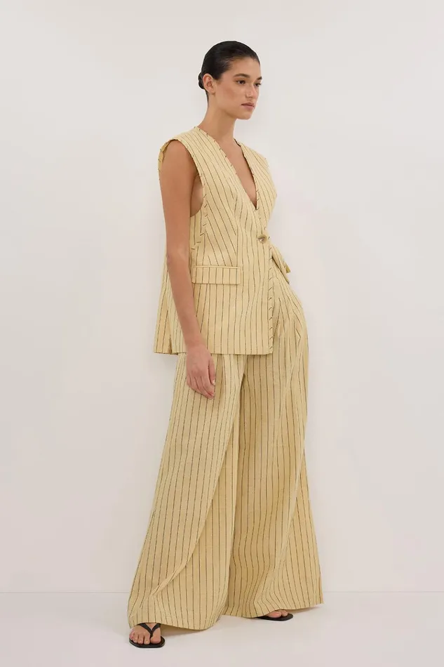 Women Vests DISSH OLLIE DUNE STRIPE OVERSIZED VEST