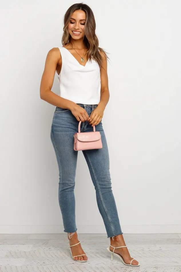 Women Vinita Top White Tops Petal and Pup