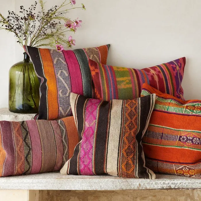 Women Vintage Bolivian Rectangle Pillow Sundance Catalog Decor