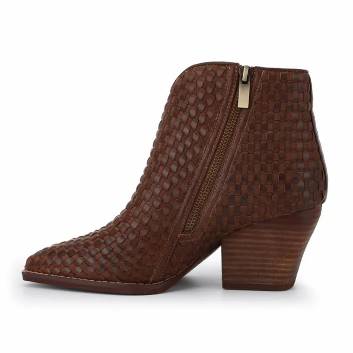 Women Vintage Havana Boots Booties CASSIDY 8211 BROWN WOVEN Brown Woven