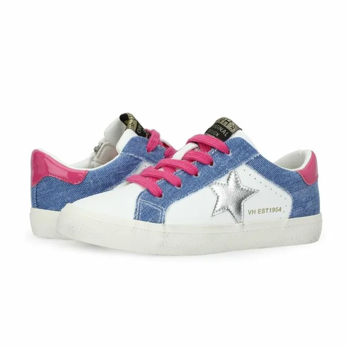 Women Vintage Havana Kids Sneakers KIDS LULU 8211 WHITE DENIM MULTI White Denim Multi