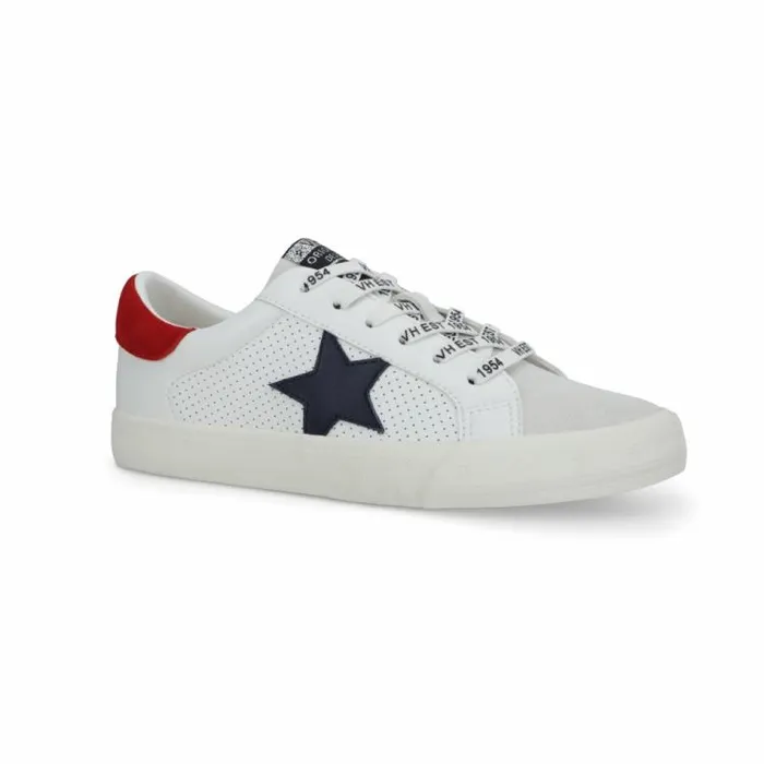 Women Vintage Havana Low Tops GRANDE 8211 WHITE NAVY RED White Navy Red