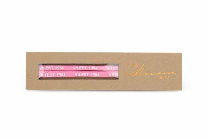 Women Vintage Havana Shoe Laces PINK WHITE GOLD TIP LACES
