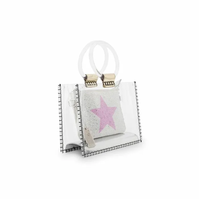 Women Vintage Havana Small Bags MINI MOLLY 8211 SILVER GLITTER