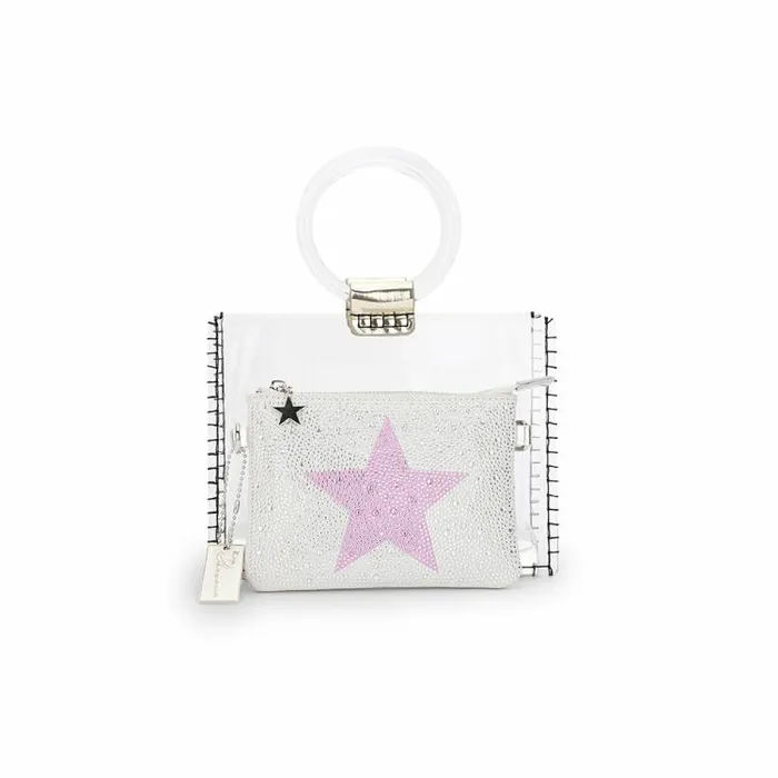 Women Vintage Havana Small Bags MINI MOLLY 8211 SILVER GLITTER