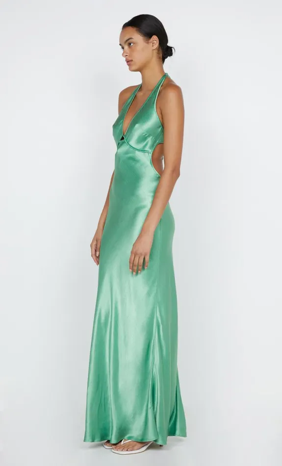 Women ZARIAH HALTER DRESS 8211 GREEN APPLE Bec Bridge Prom Dresses