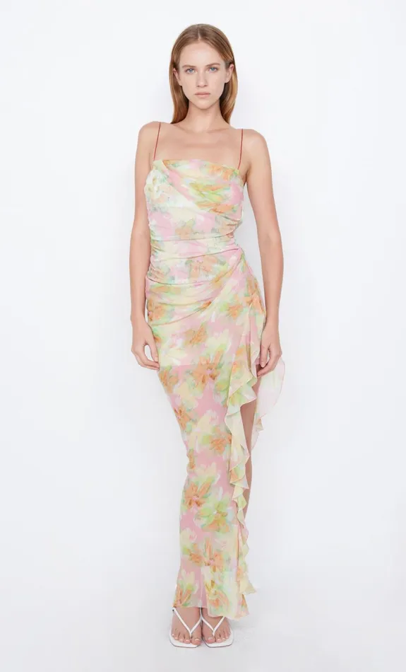 Women ZEPHY ASYM DRESS 8211 PINK BLOSSOM Bec Bridge Wedding Guest