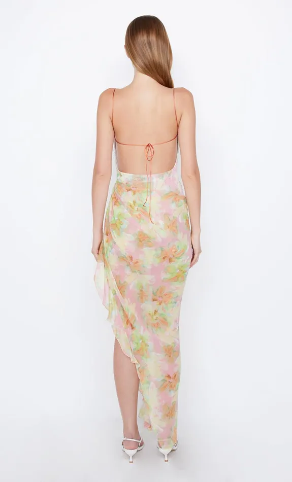 Women ZEPHY ASYM DRESS 8211 PINK BLOSSOM Bec Bridge Wedding Guest