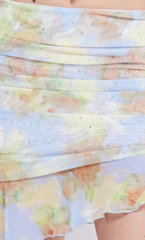 Women ZEPHY MINI SKIRT 8211 BLUE BLOSSOM Bec Bridge Skirts