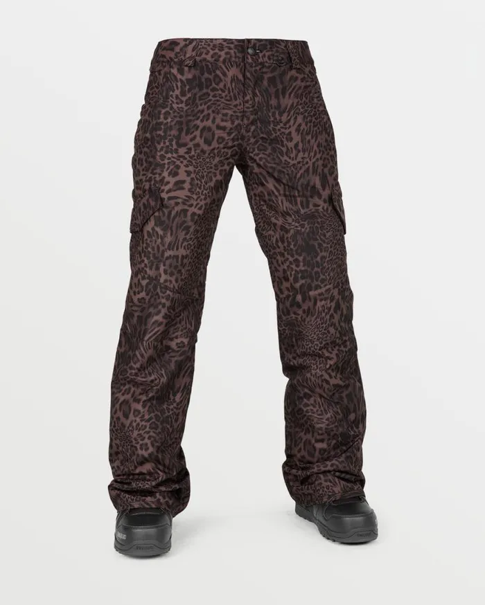 Womens Bridger Insulated Pants 8211 Leopard Womens Volcom Pants