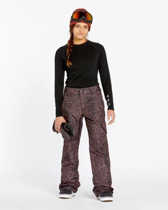 Womens Bridger Insulated Pants 8211 Leopard Womens Volcom Pants