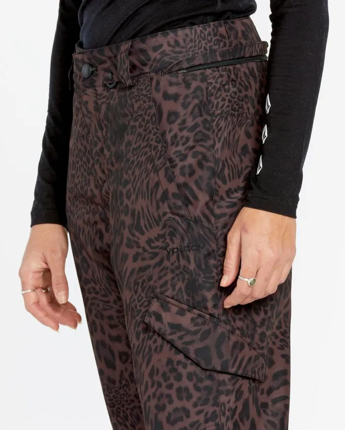Womens Bridger Insulated Pants 8211 Leopard Womens Volcom Pants