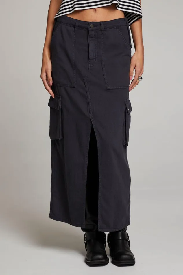Womens Chaser Brand Bottoms Tri Licorice Maxi Skirt