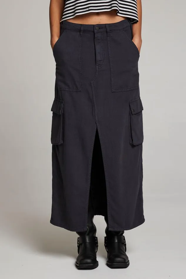 Womens Chaser Brand Bottoms Tri Licorice Maxi Skirt