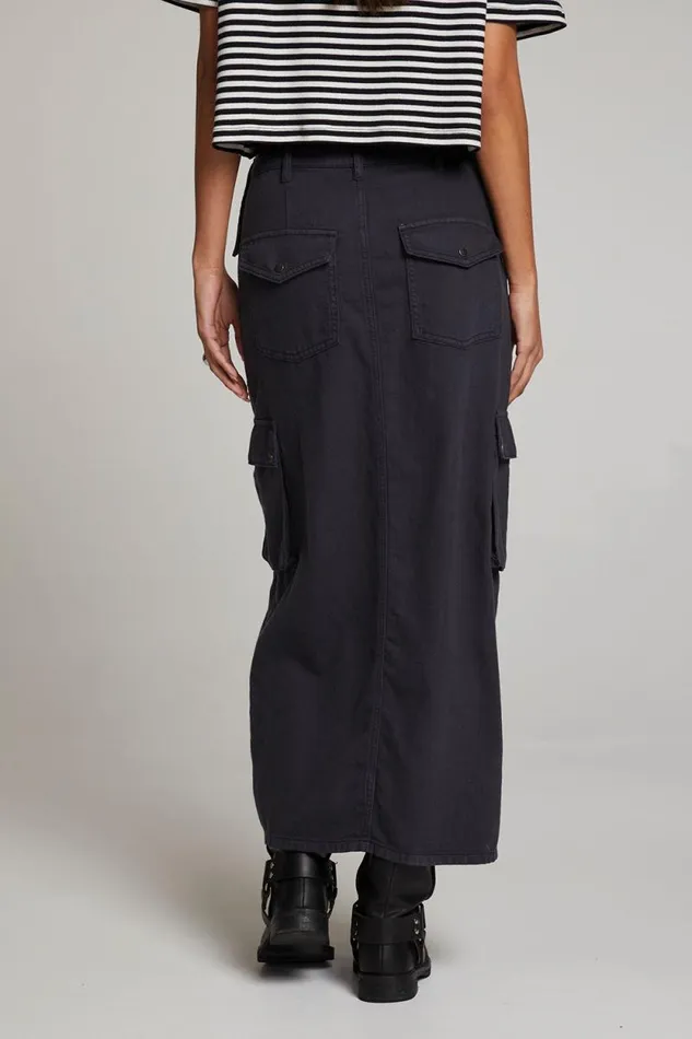Womens Chaser Brand Bottoms Tri Licorice Maxi Skirt