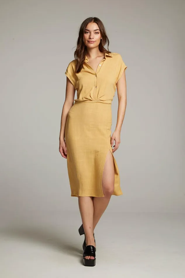 Womens Chaser Brand Dresses Atlantic Parchment Midi Dress