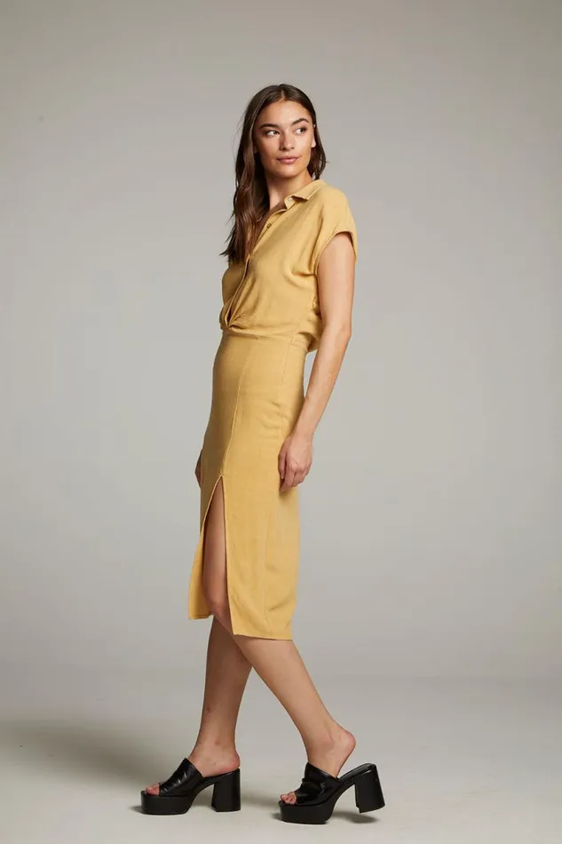 Womens Chaser Brand Dresses Atlantic Parchment Midi Dress