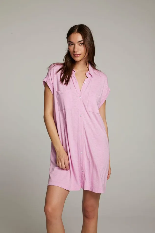 Womens Chaser Brand Dresses Downtown Pastel Lavender Mini Dress