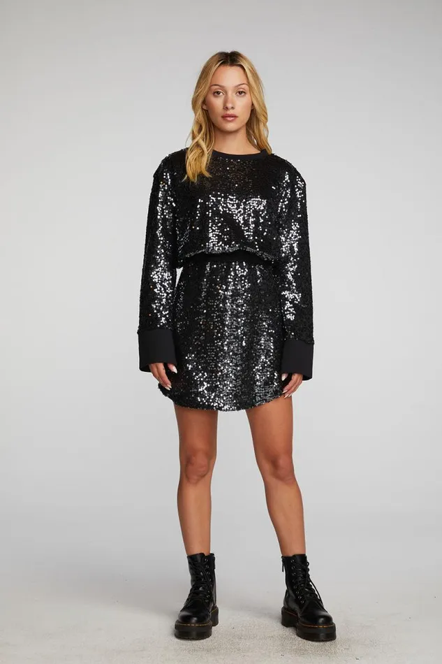 Womens Chaser Brand Dresses Mini Dress With Wide Sleeves