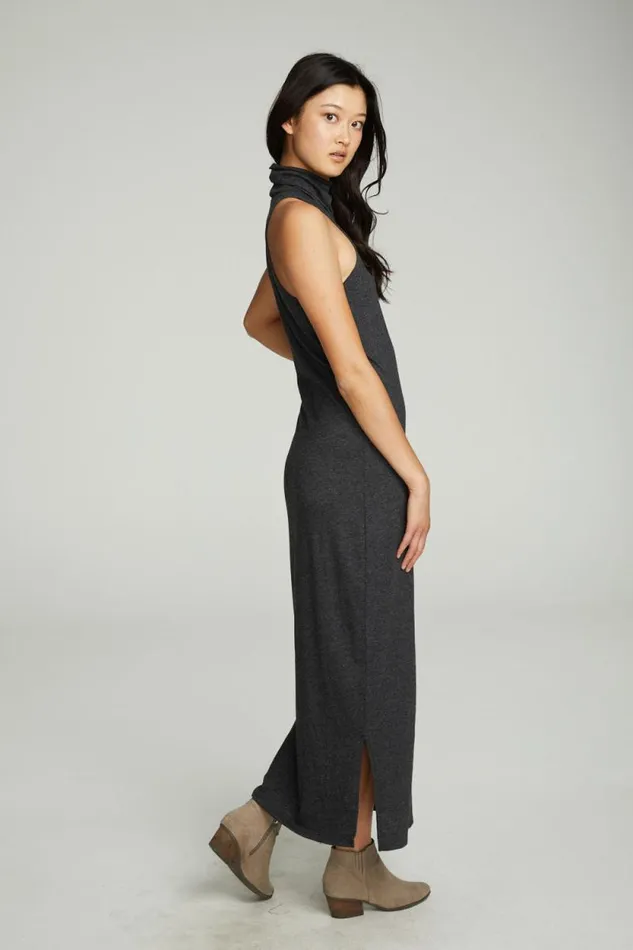Womens Chaser Brand Dresses Turtle Neck Tank Maxi Dress With Side Slits