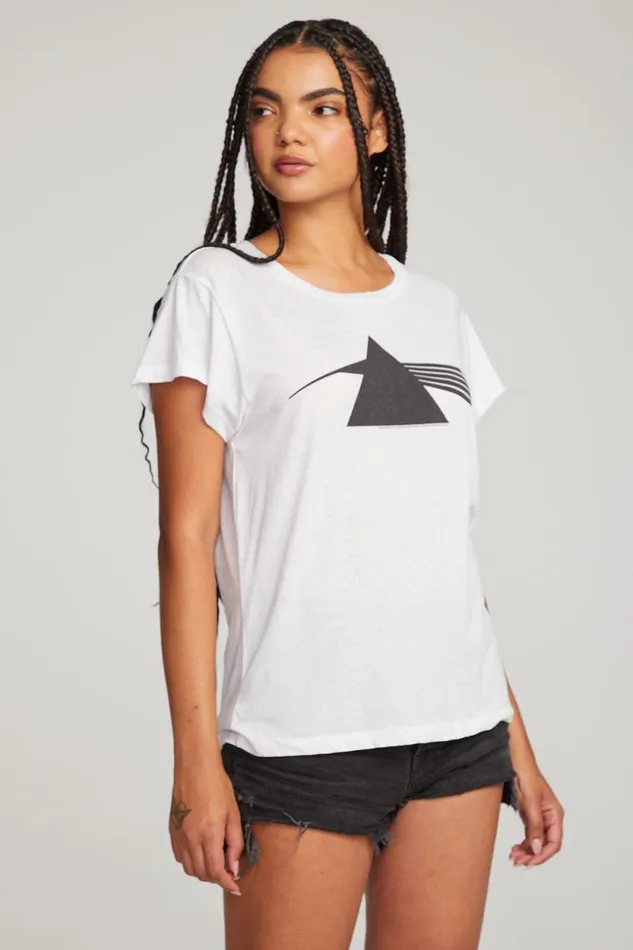 Womens Chaser Brand Graphics Pink Floyd Dark Side Of The Moon Tee