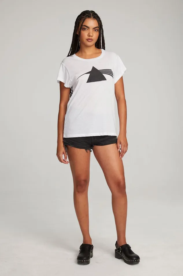 Womens Chaser Brand Graphics Pink Floyd Dark Side Of The Moon Tee