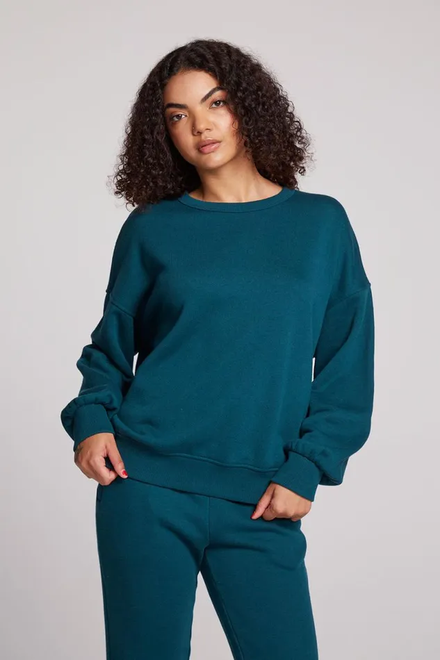 Womens Chaser Brand Tops Alonzo Dark Sea Pullover
