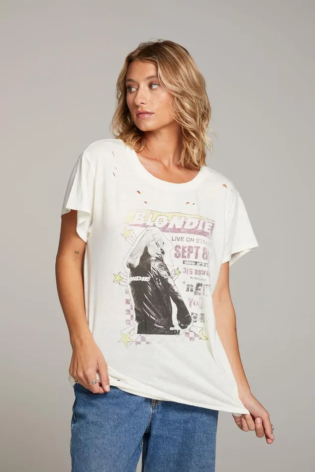 Womens Chaser Brand Tops Blondie New York City Tee