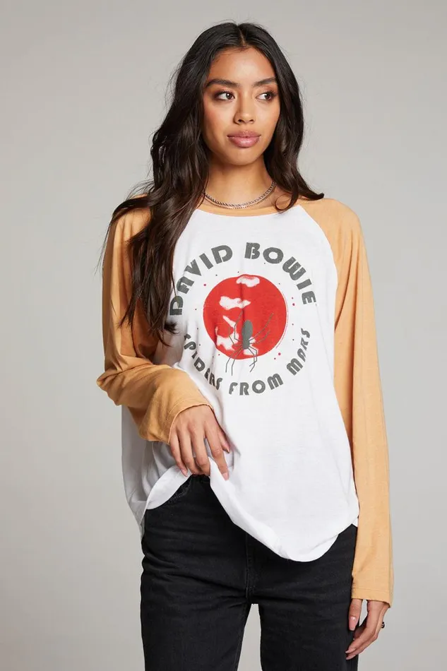 Womens Chaser Brand Tops David Bowie And The Spiders From Mars Long Sleeve