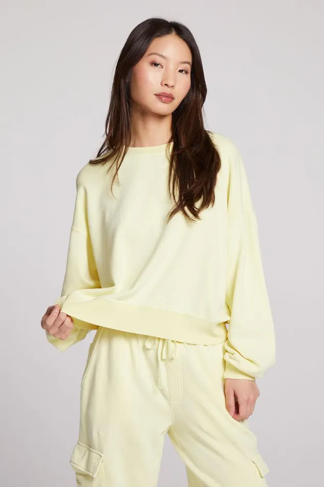 Womens Chaser Brand Tops Hartfordd Panna Cotta Pullover