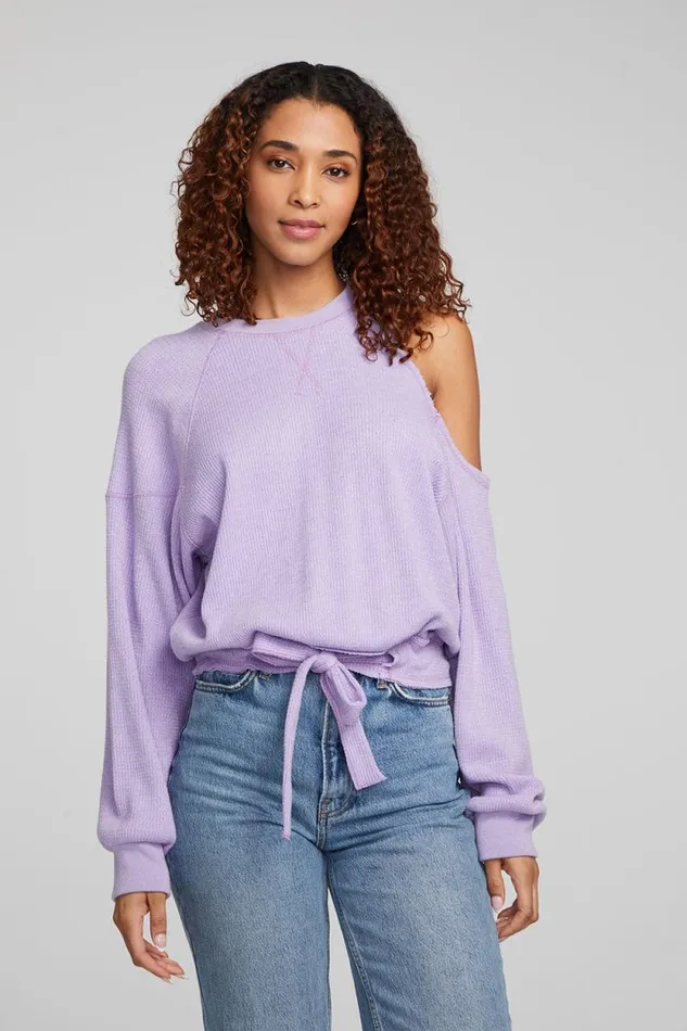 Womens Chaser Brand Tops Hendrix Digital Lavender Pullover