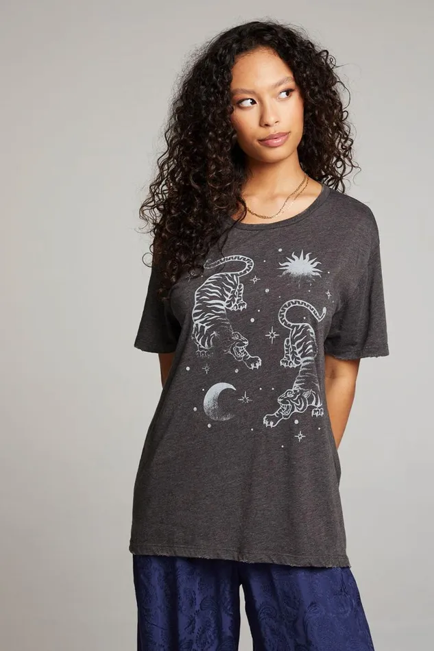 Womens Chaser Brand Tops Mystic Tiger Tee