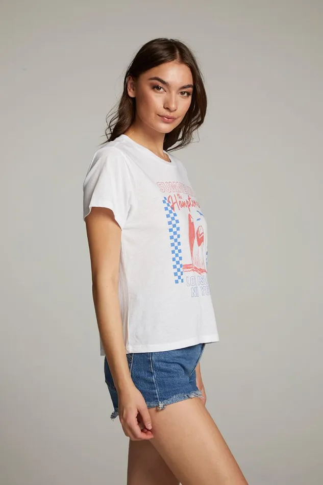 Womens Chaser Brand Tops The Hamptons Crewneck Tee