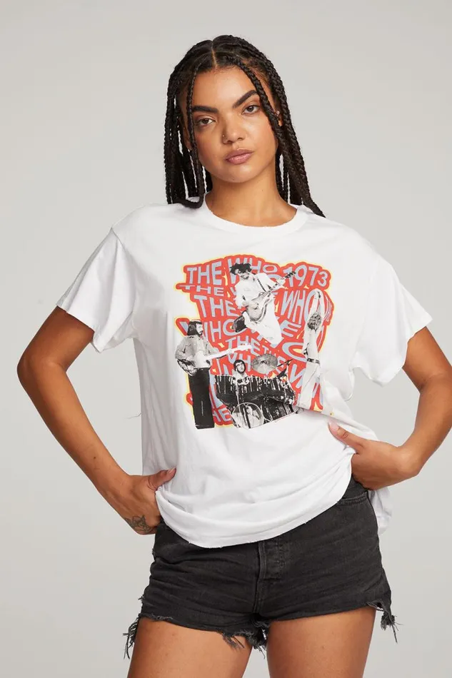 Womens Chaser Brand Tops The Who 1973 Tee