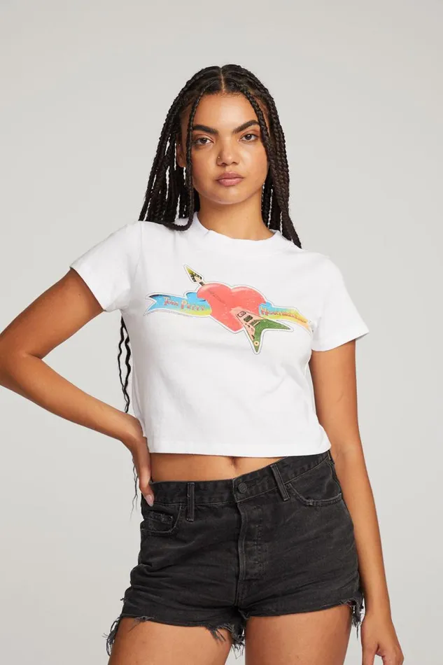 Womens Chaser Brand Tops Tom Petty Classic Logo Tee