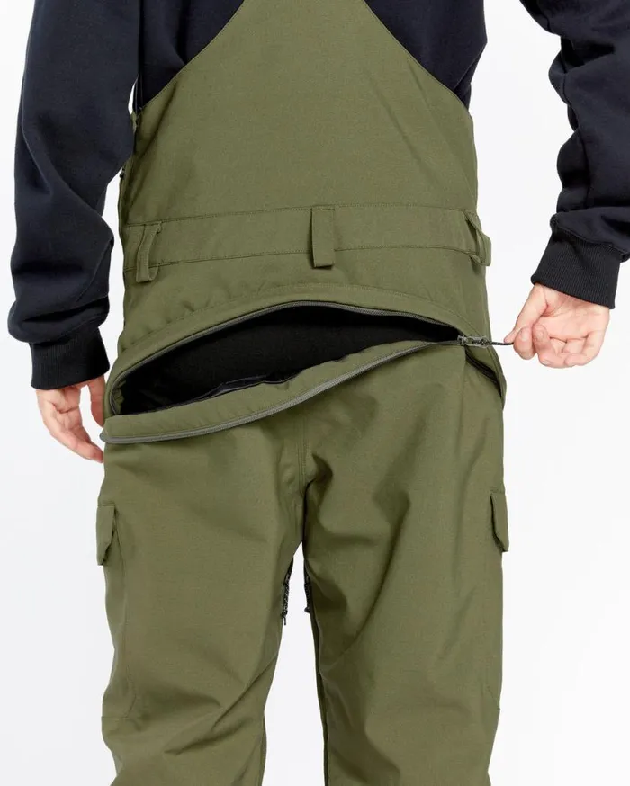 Womens Creston 3D Stretch Bib Overalls 8211 Ivy Womens Volcom Pants