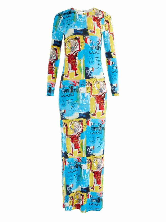 Womens Dresses Alice Olivia X Basquiat Delora Maxi Dress Untitled