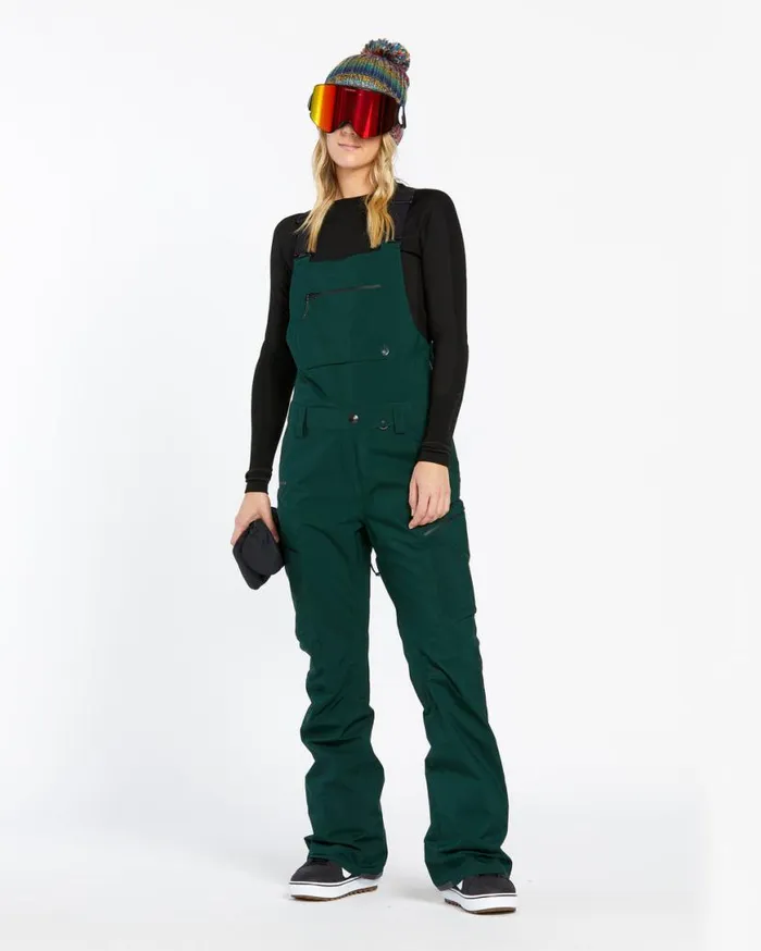 Womens Elm Stretch Gore Bib Overalls 8211 Scarab Womens Volcom Pants