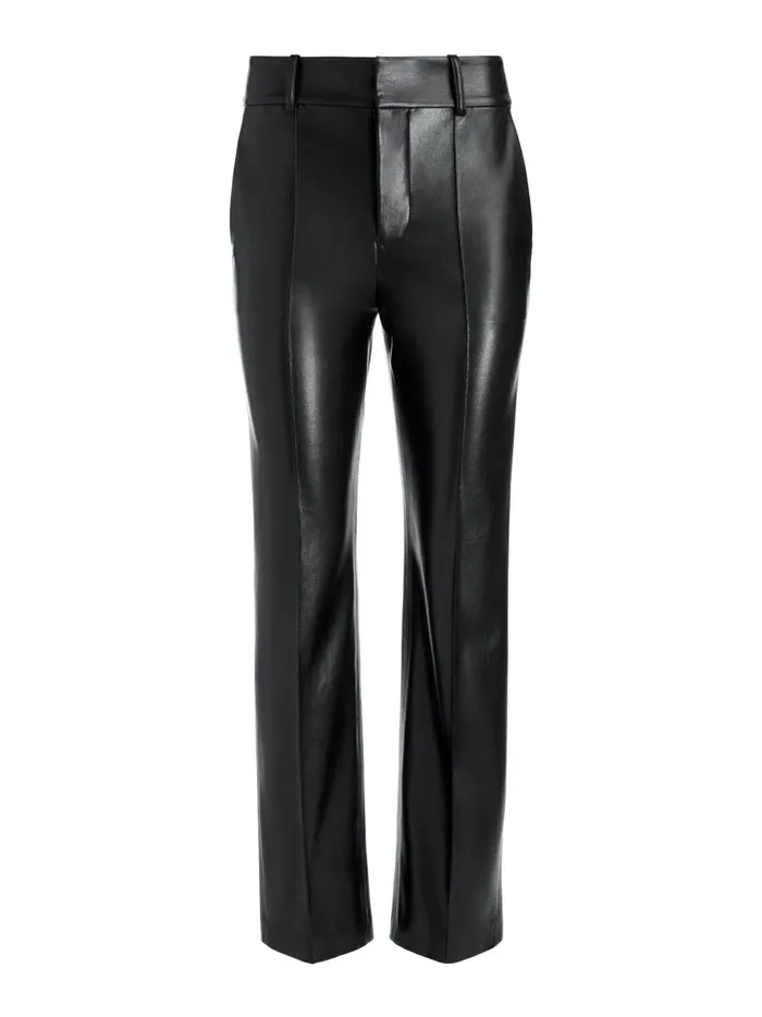 Womens Pants Alice Olivia Ming Vegan Leather Ankle Pant Black