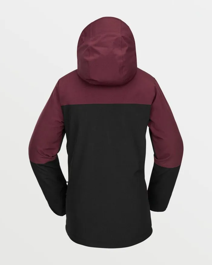 Womens Shelter 3D Stretch Jacket 8211 Burgundy Womens Volcom Jackets