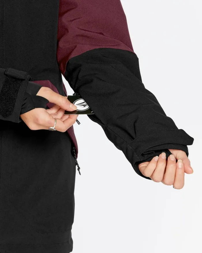 Womens Shelter 3D Stretch Jacket 8211 Burgundy Womens Volcom Jackets