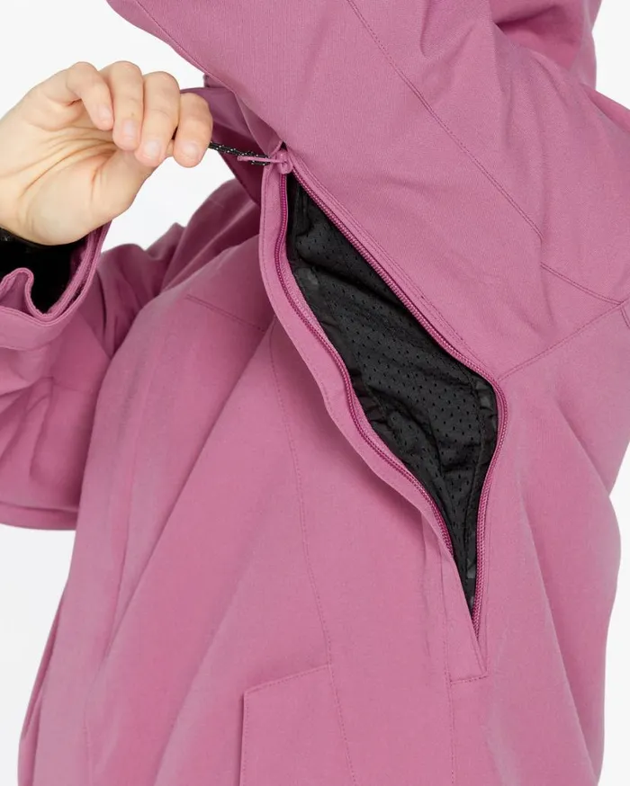 Womens Stoney Shadow Insulated Jacket 8211 Blurred Violet Womens Volcom Jackets