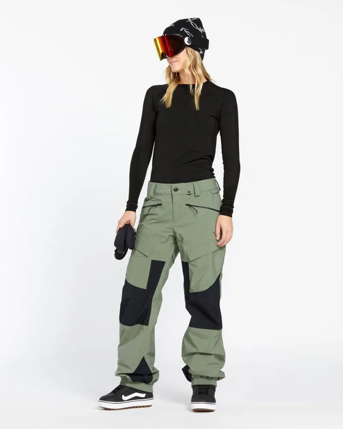 Womens VCo At Stretch GoreTex Pants 8211 Lichen Green Womens Volcom Pants