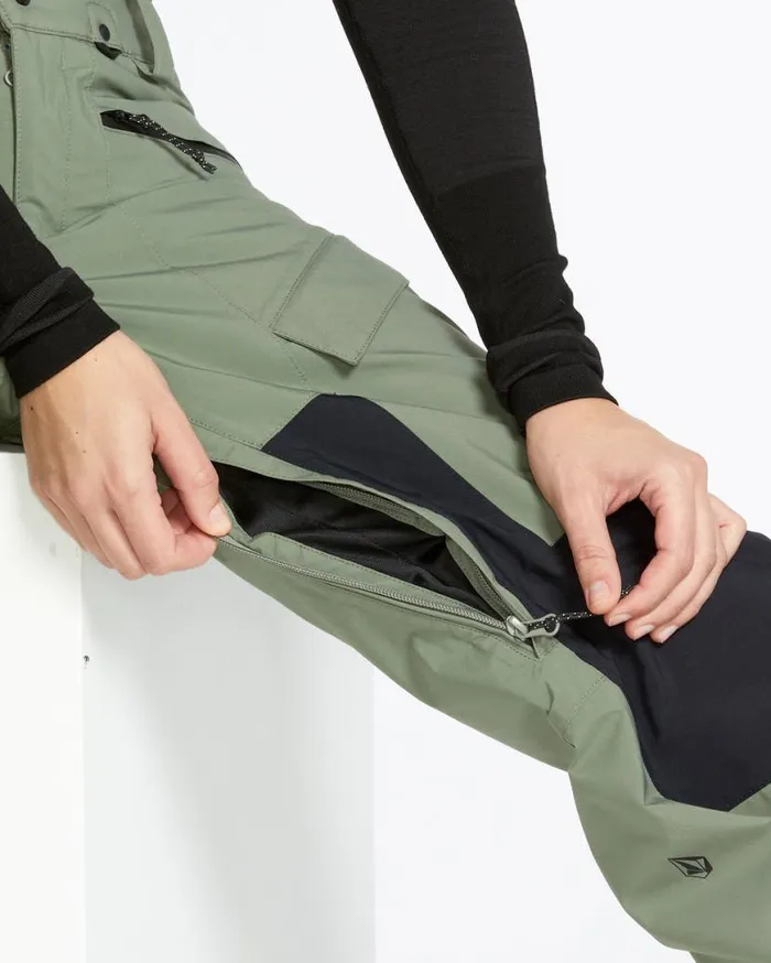 Womens VCo At Stretch GoreTex Pants 8211 Lichen Green Womens Volcom Pants