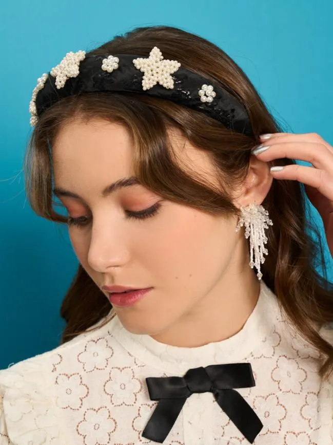 Womenswear Feather Star Headband Black Ink Sister Jane