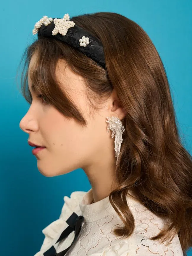 Womenswear Feather Star Headband Black Ink Sister Jane Womenswear Feather Star Headband Black Ink Sister Jane