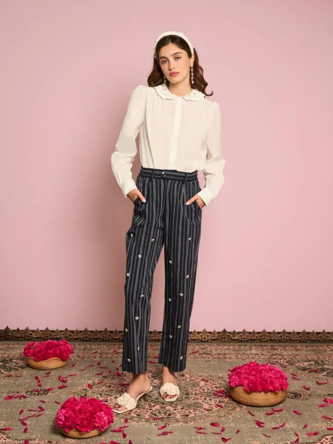 Womenswear Jasmine Pearl Blouse Pearled White Sister Jane Womenswear Jasmine Pearl Blouse Pearled White Sister Jane